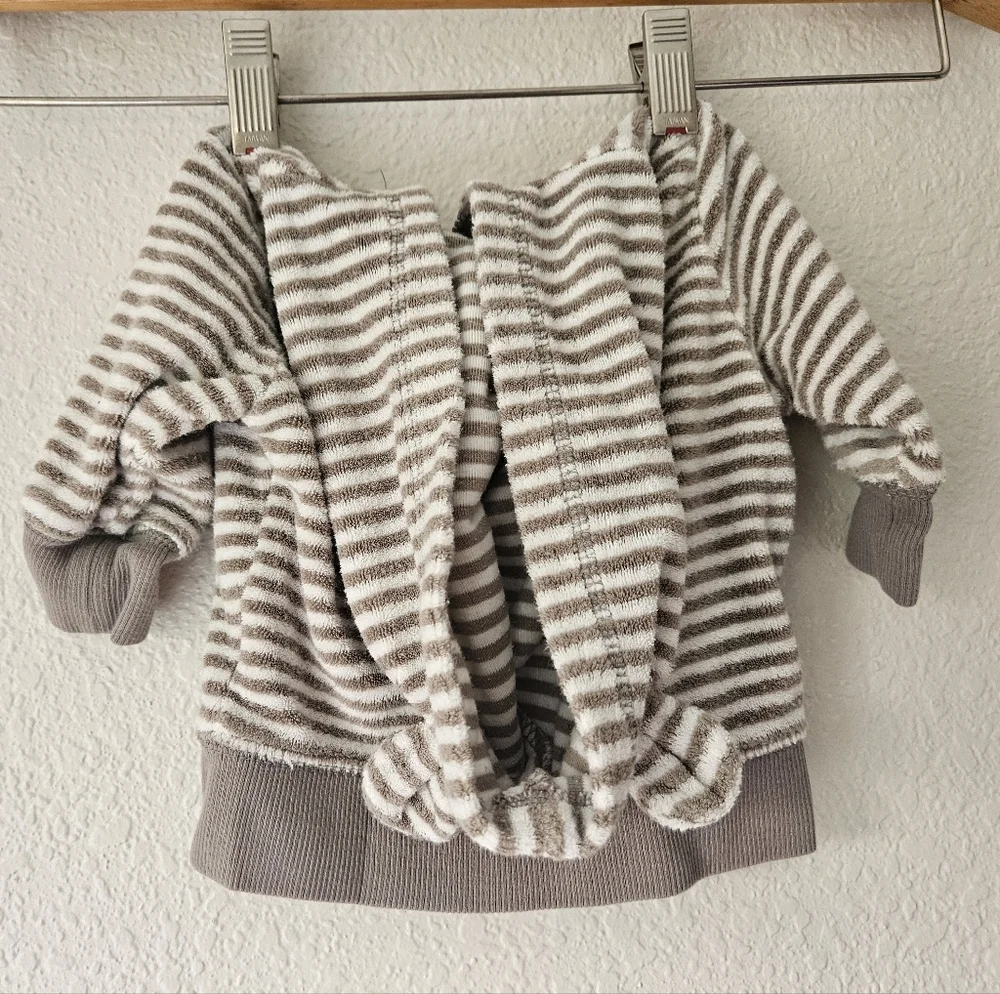carters striped hoodie, 3 months